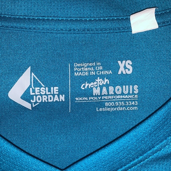 Leslie Jordan Cheetah Marquis Napa 5k running long sleeve workout shirt - Picture 3 of 4